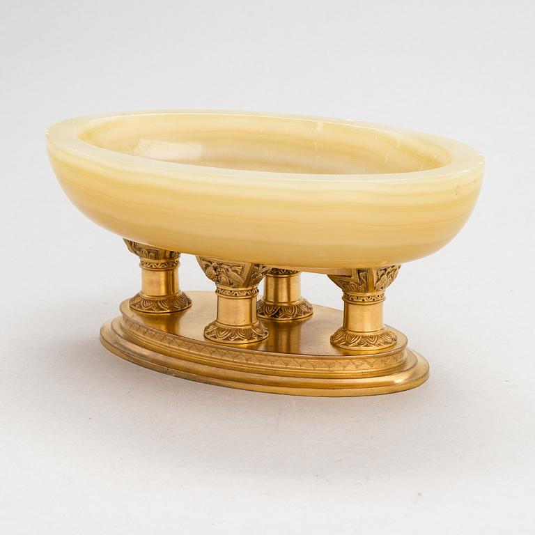 A footed 19th-century Empire Style bowl.