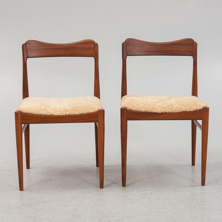 A pair of Chairs, probably Denmark, 1950s/60s.