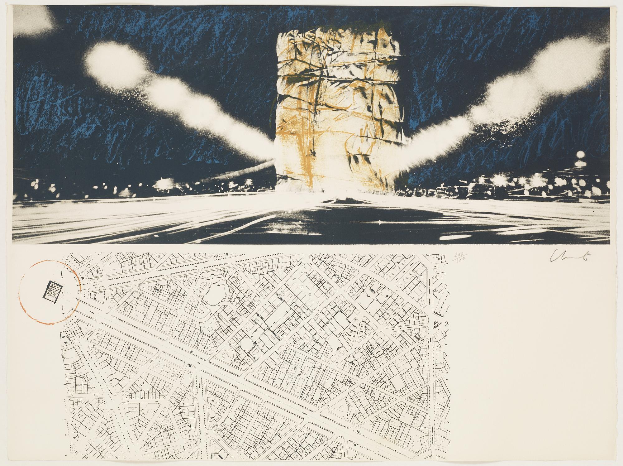 Christo & Jeanne-Claude, Project for the Arc de Triomphe, Paris.