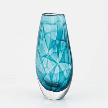 Vicke Lindstrand, a 'Colora' glass vase, Kosta, not signed.