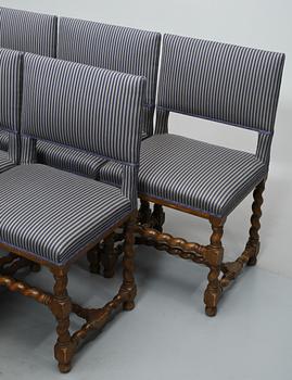 STOLAR, 12 st, barockstil, 1900-tal.