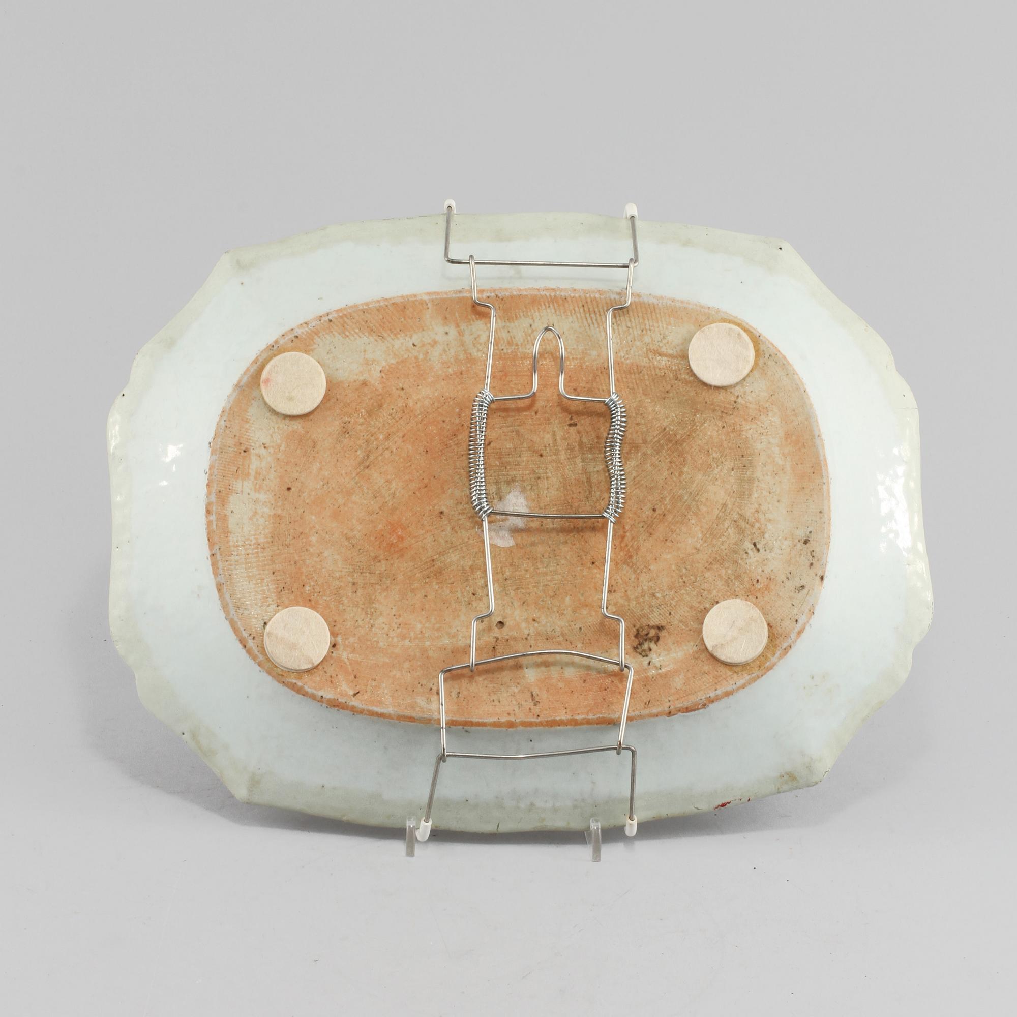 STEKFAT, porslin, Kina, 1700-tal.
