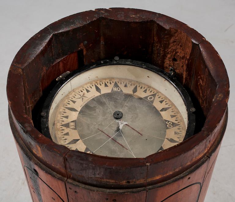 KOMPASS med POSTAMENT, AB Lyth, Stockholm, 1900-tal.