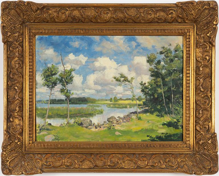Bernhard Oscarsson, oil on canvas, signed,