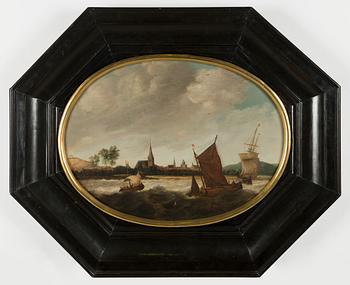 Jan van Goyen, in his manner, Coastal view, 18th century.