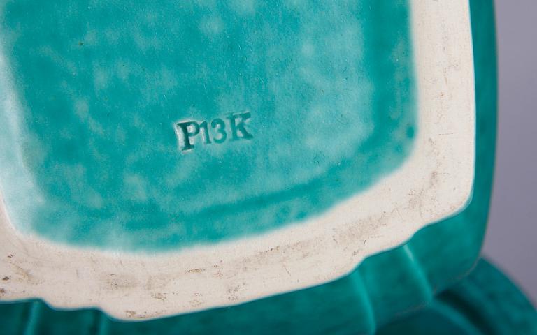 LOCKURNA och SKÅL, stengods, "Argenta", Wilhelm Kåge, Gustavsberg.