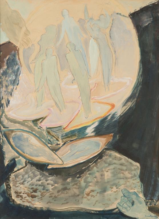 Lennart Segerstråle, watercolour, signed and dated 1947.