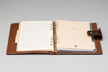 AGENDA, "Large ring agenda cover", Louis Vuitton.