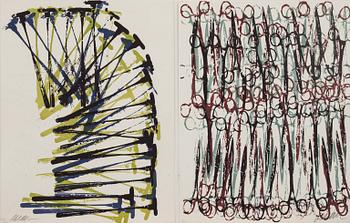 FERNANDEZ ARMAN, mapp med 5 färglitografier, signerade och numrerade 235/250.