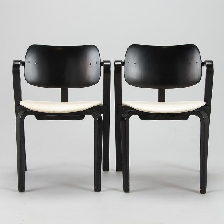 Ilmari Tapiovaara, a set of six 1960s 'Aslak' armchairs for Asko, Finland.