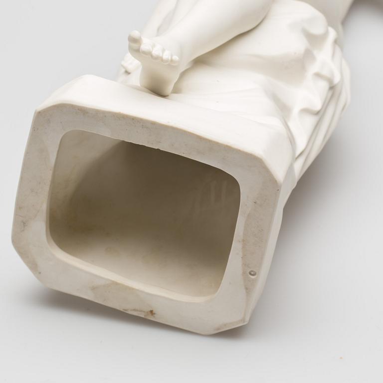 SKULPTUR, parian, Gustafsberg, 1914. Signerad G.E 1902 i gjutningen.