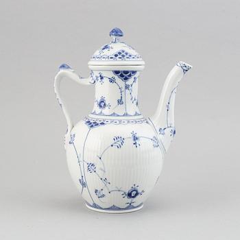 A Royal Copenhagen 28-pcs, "Blue Fluted" porcelain coffee service.