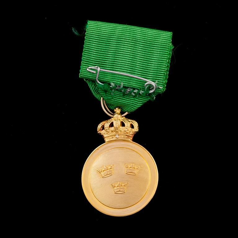 VASAORDENS MEDALJ, guld 1951. Tot vikt c:a 12 g.