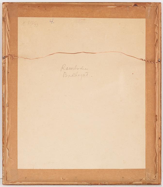 Målningar, fyra stycken av okänd konstär, akvarell och tusch på papper. Japan, Kyoto, 17/1800-tal,
