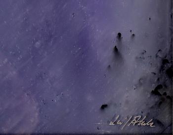 LEIF AHRLE, glasmålning, signerad.