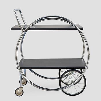 Serving trolley, functionalist style, 2000s.
