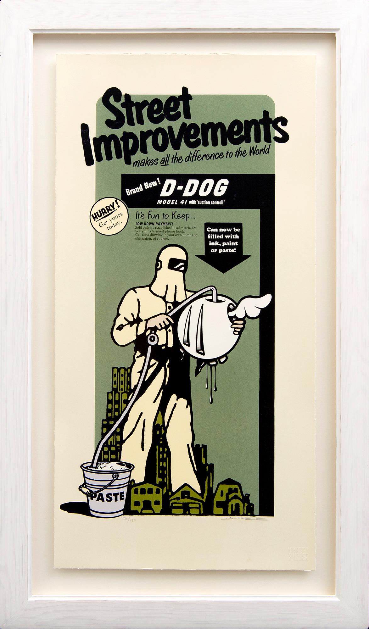 D*Face aka Dean Stockton, a signed and numbered color serigraph.