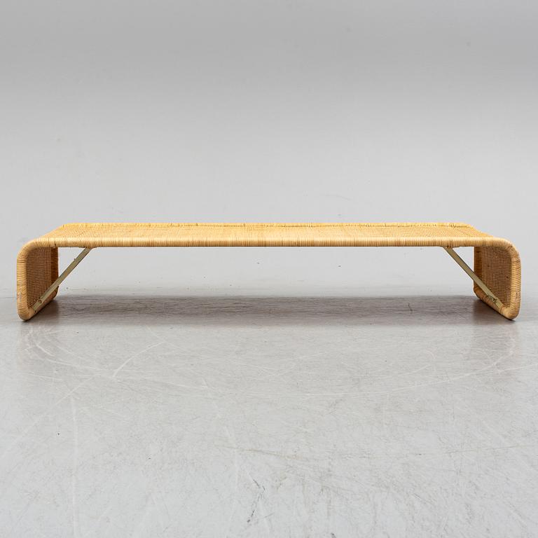 A late 20th century rattan bedside.