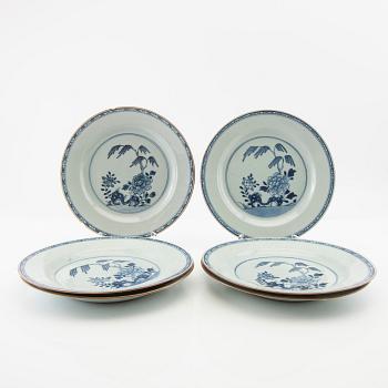 Plates, 6 pieces, China, 19th century, porcelain.