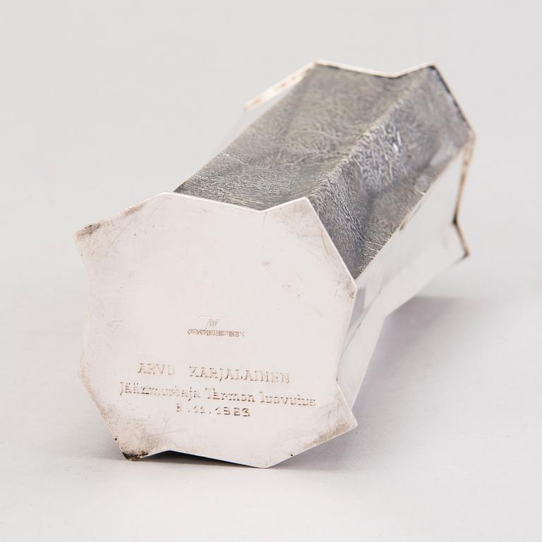 TAPIO WIRKKALA, MALJAKKO, hopeaa, signeerattu TW, Kultakeskus, Hämeenlinna 1963.