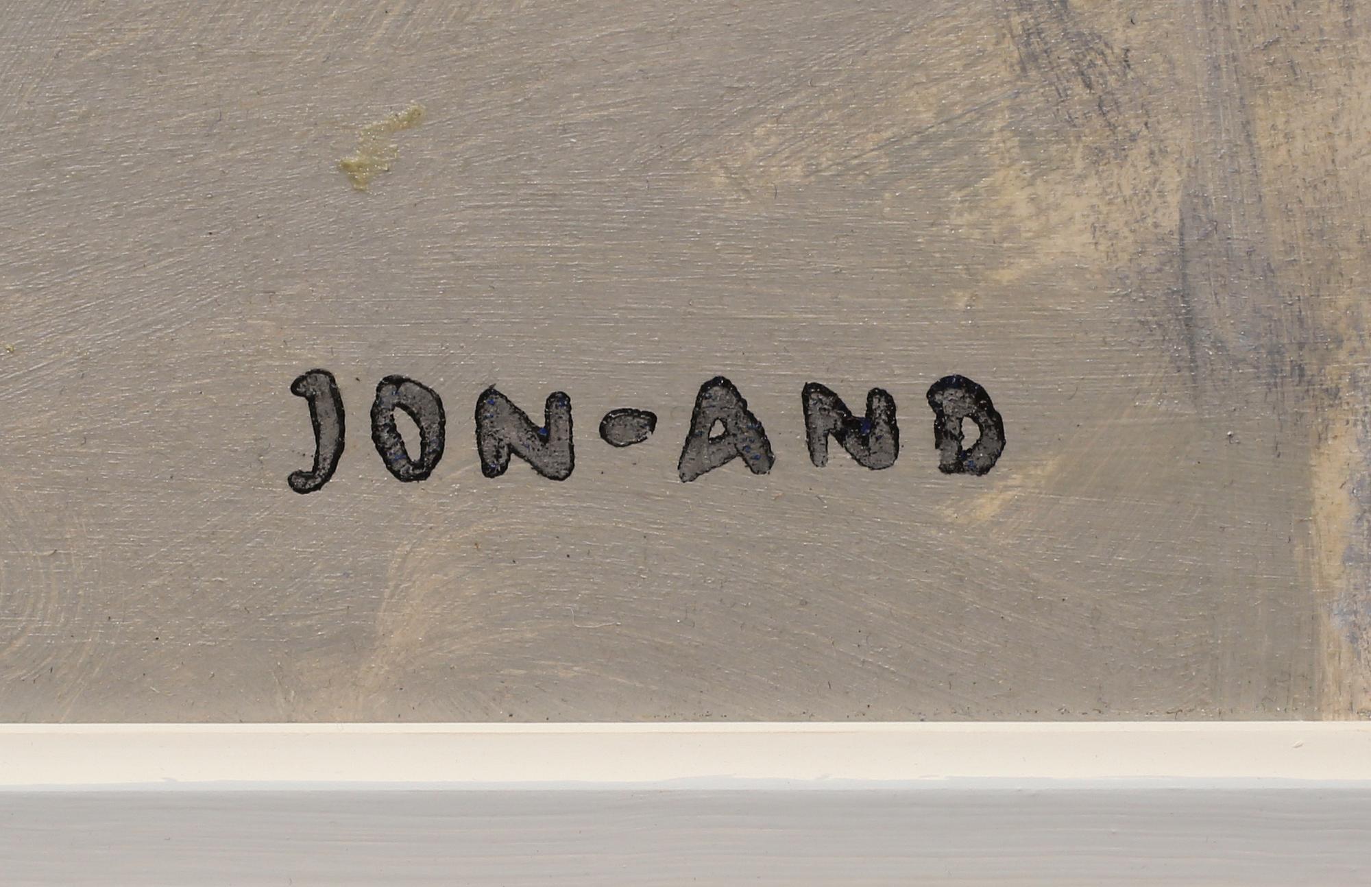 JOHN JON-AND, olja/blandteknik på pappannå, stämpelsignerad.