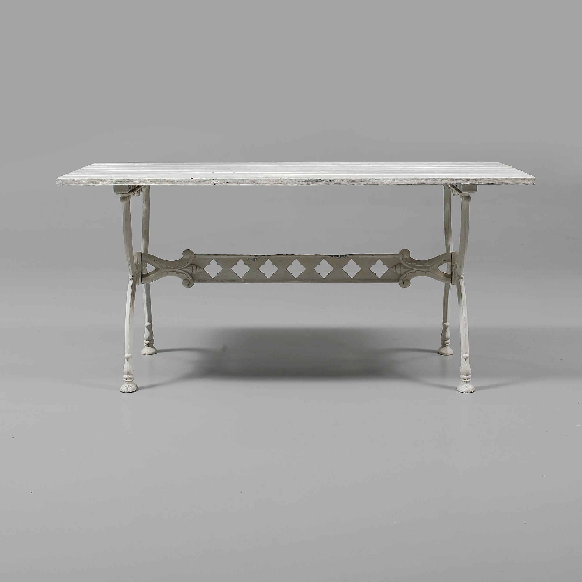 TRÄDGÅRDSBORD, 1900-talets andra hälft.