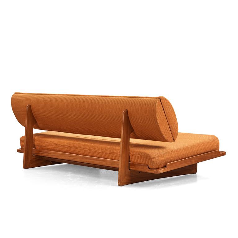 Grete Jalk, A teak sofa/daybed, Poul Jeppesen, Denmark, 1960's/1970's.