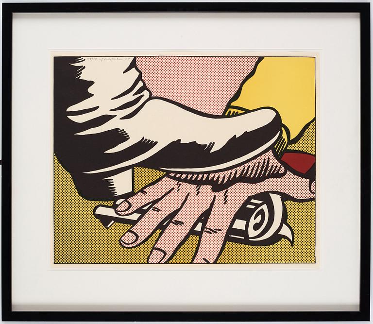 Roy Lichtenstein, "Foot and hand".