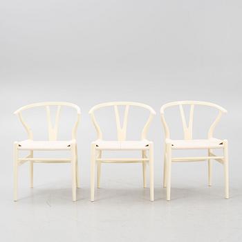 Hans J. Wegner, stolar, 6 st, modell CH24, "Y-stolen, Carl Hansen & Son, Danmark.