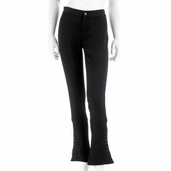 575. RALPH LAUREN, a pair of black stretch trousers, size 2.