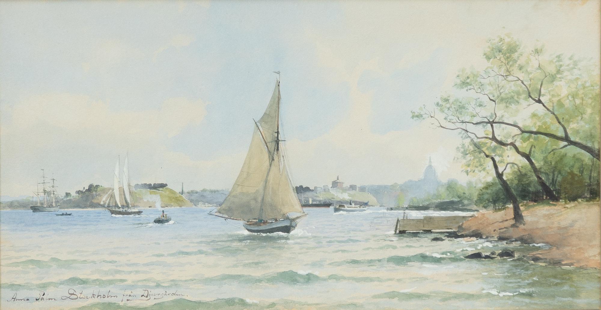 Anna Palm de Rosa, "Stockholm från Djurgården".