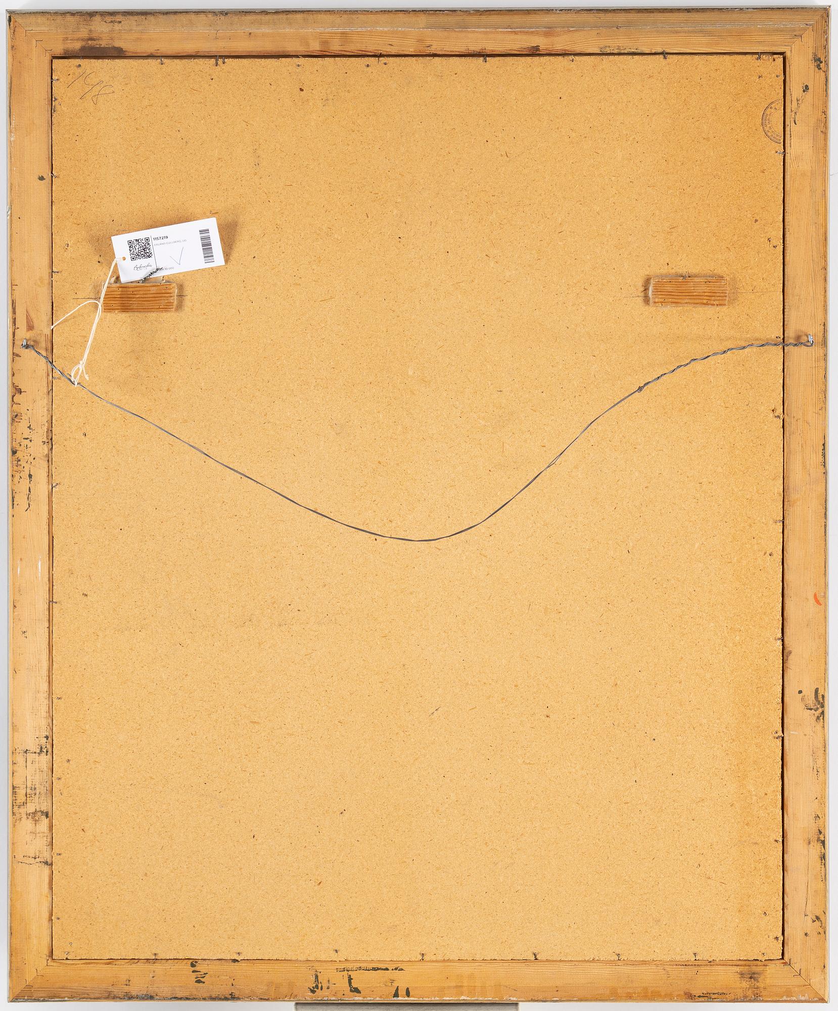 ERLAND CULLBERG, oil on panel, signed.