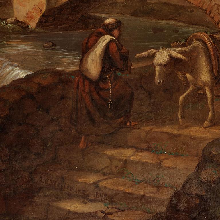 ”Utsikt af dalen vid Amalfi i Konungariket Neapel”.