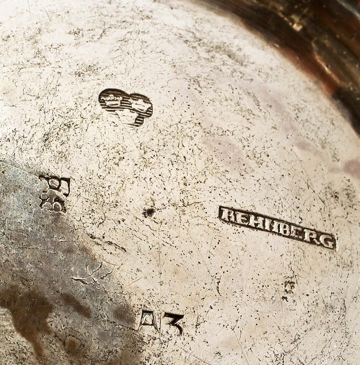 BÄGARE, silver, G Rehnberg, Norrköping, 1807. Vikt 206 g.
