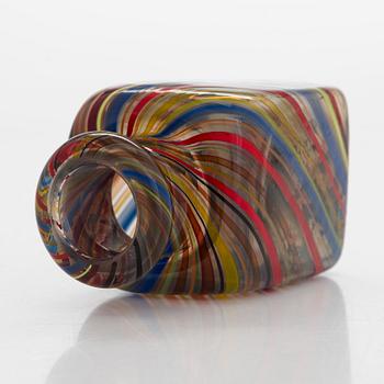 Kaj Franck, a glass bottle, signed Kaj Franck Nuutajärvi.