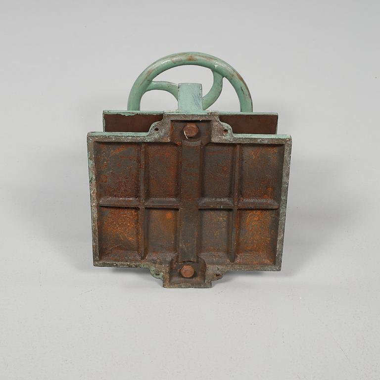 VÄXTPRESS/BOKPRESS, gjutjärn, omkring år 1900.