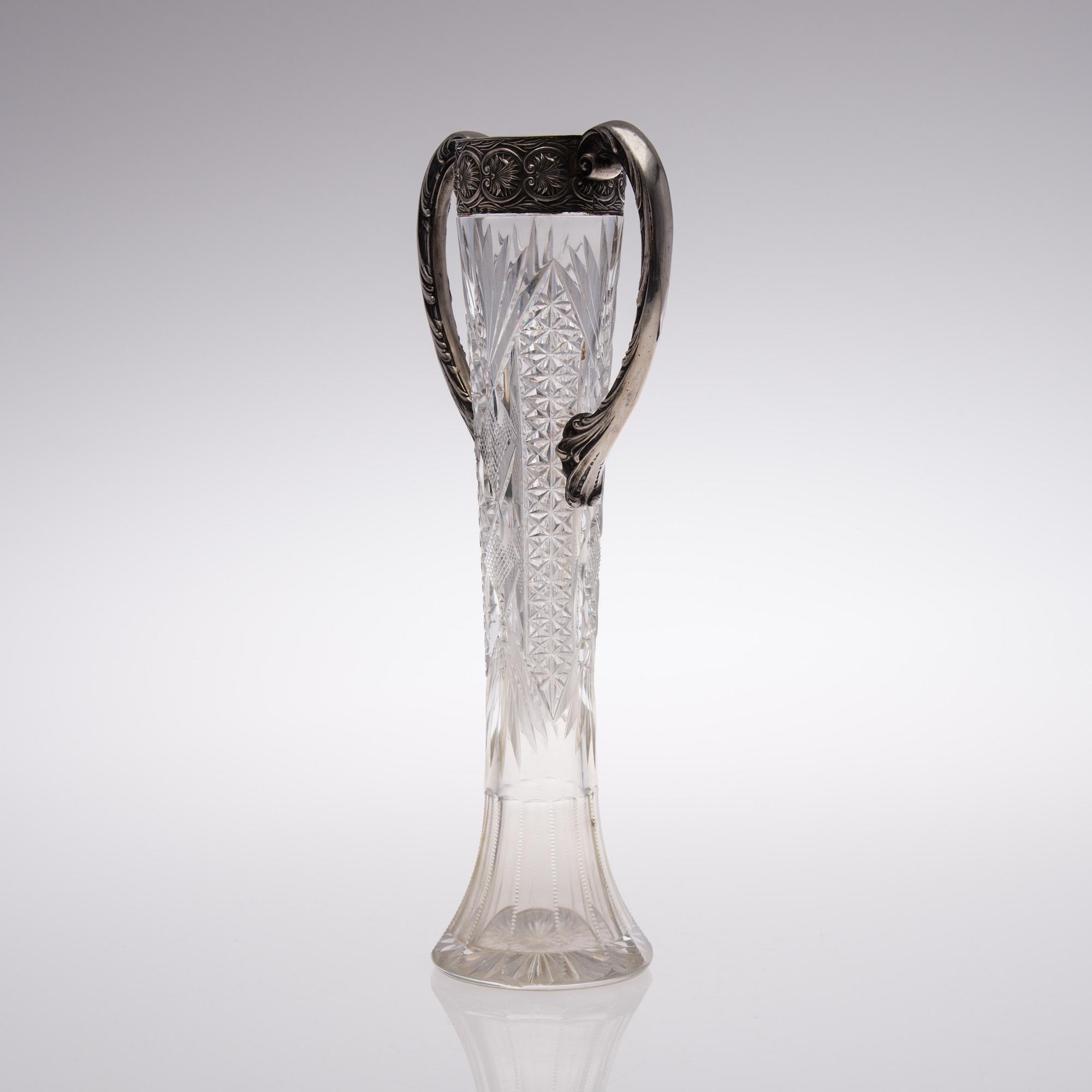 VAS, slipat glas och silver, 15 Artellen Moskva 1915-17,