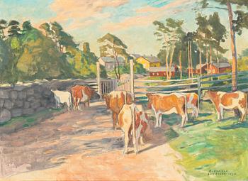 Oskari Paatela, oil on canvas, signed and dated 1930.