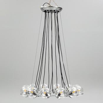 Gino Sarfatti, a '2109/Le Sfere' chandelier, Flos, Italy.