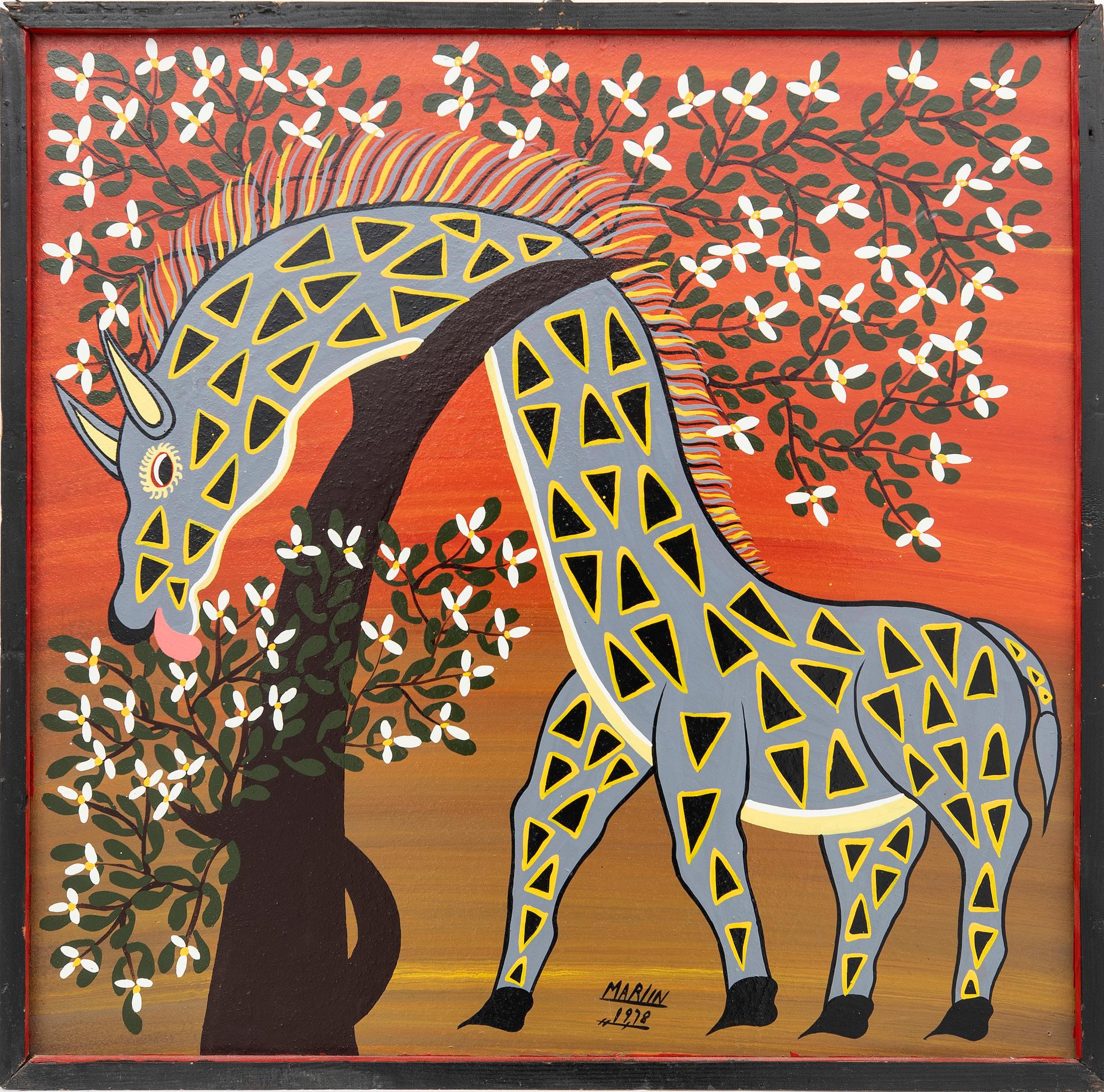 Mariin, s.k. Tinga-Tinga målning, 1978.