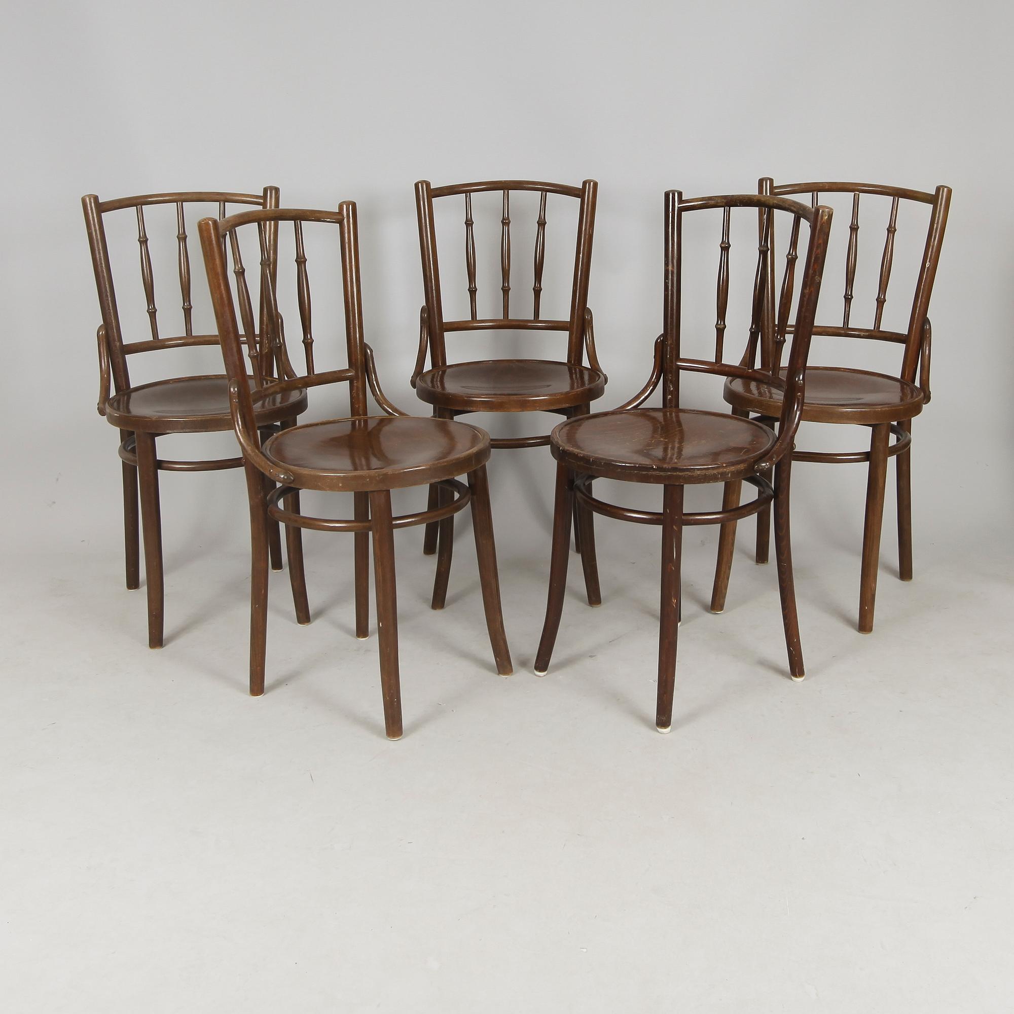 CAFÉSTOLAR, 5 st, 1900-talets första hälft.