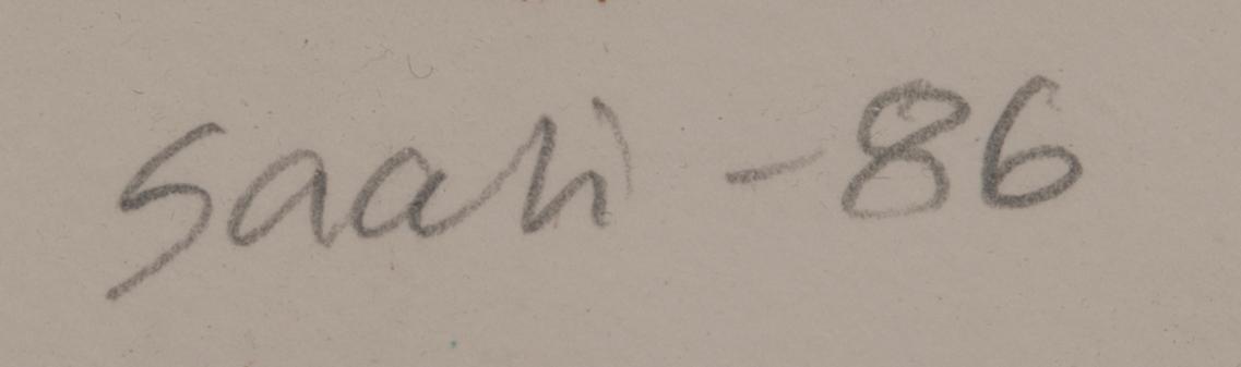 TUOMO SAALI, färglitografi, signerad, daterad -86 och numrerad 87/99.