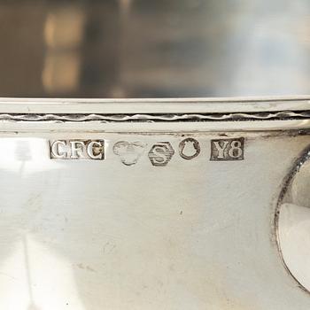 A Swedish silver dish and cover, marks of CF Carlman, Stockholm 1949.