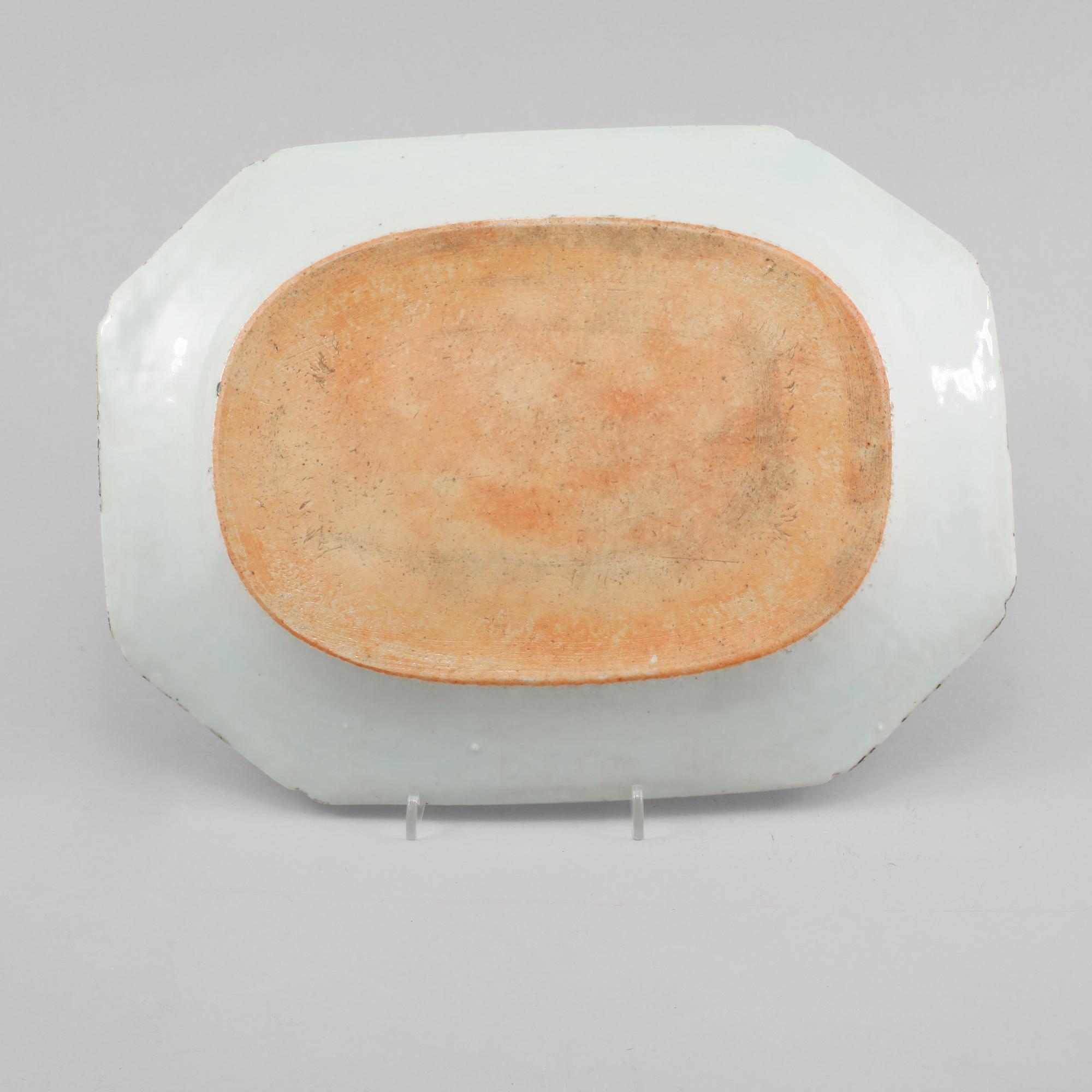 STEKFAT, porslin, Kina, 1700-tal.