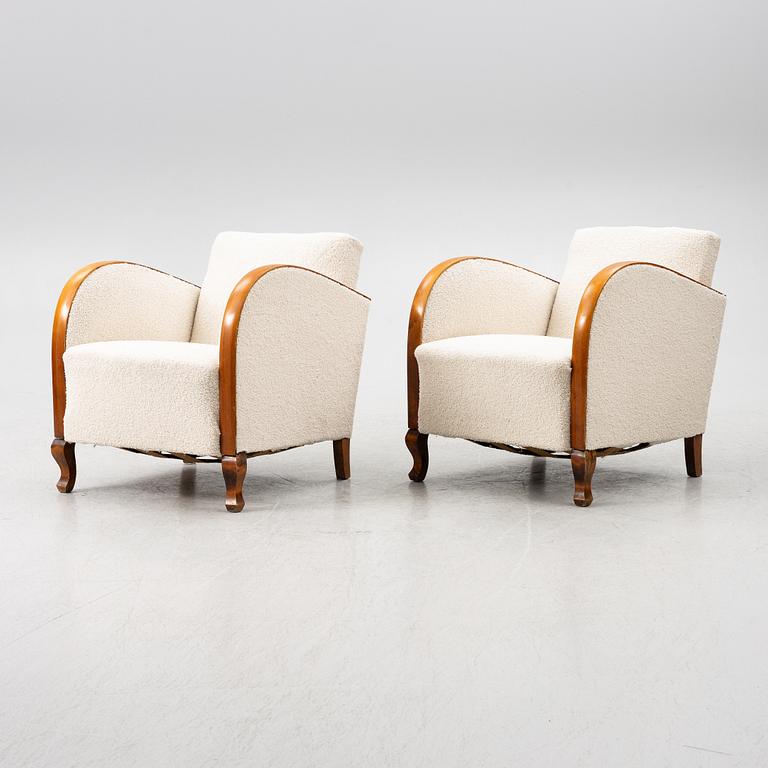 A pair of armchairs, first half of the 20th century.