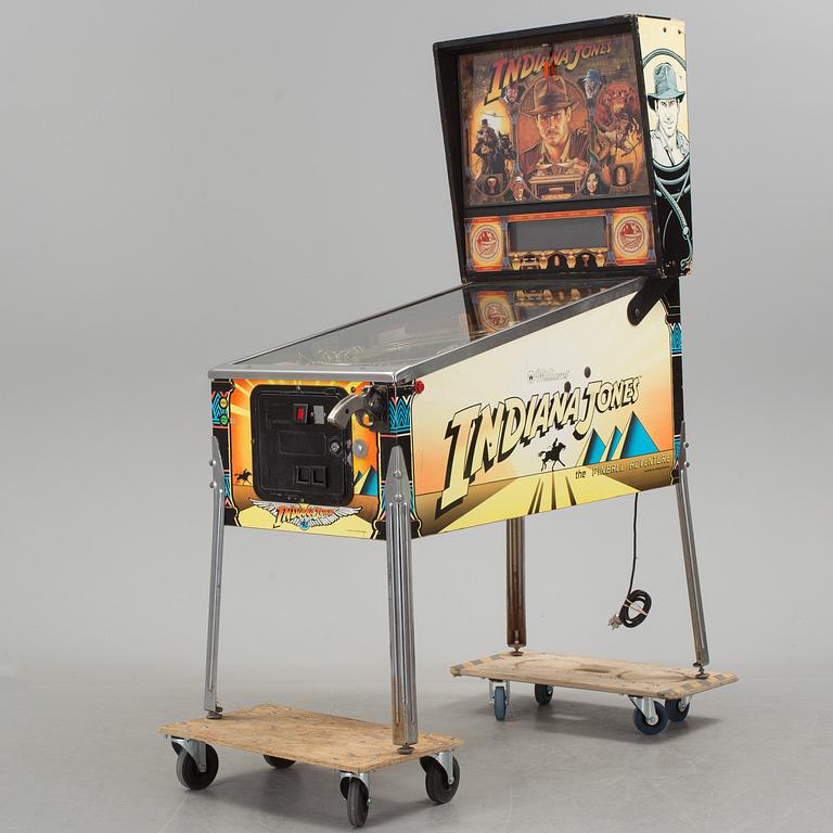 a Indiana Jones pinball-game by Williams USA 1990's.