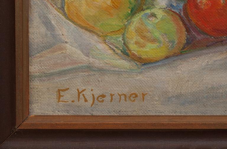 ESTHER KJERNER, olja på duk, signerad.