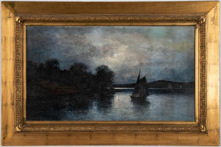 Severin Nilson, olja på duk, signerad.