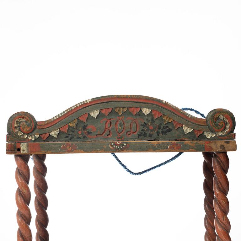 Shelf, Folk art, Jämtland. 19th century. Marked BOD.