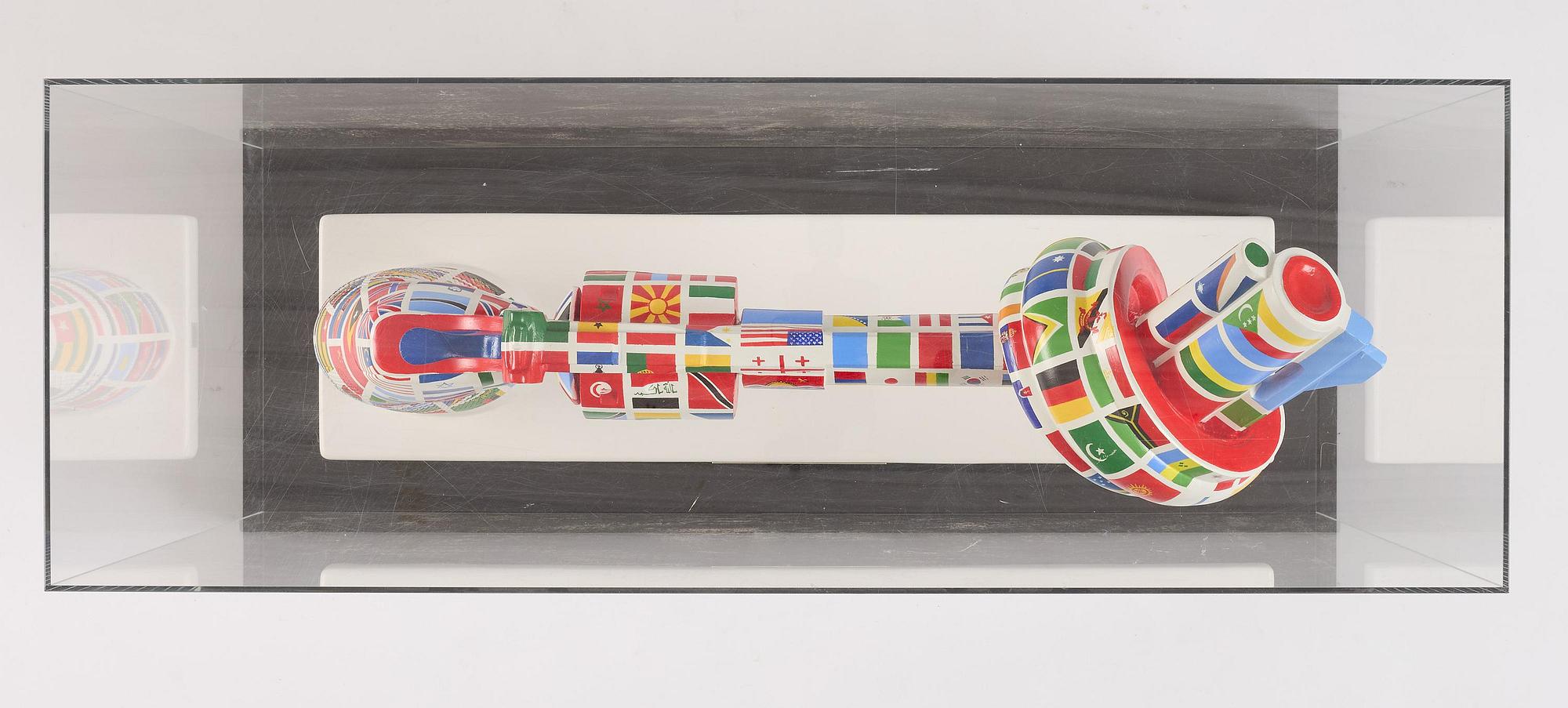 Carl Fredrik Reuterswärd, "One World for Non-Violence".